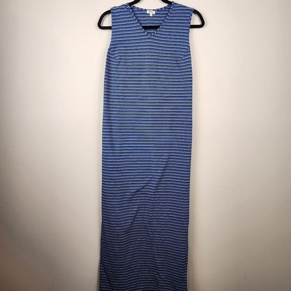 Mimi Maternity maxi dress sz M stripes